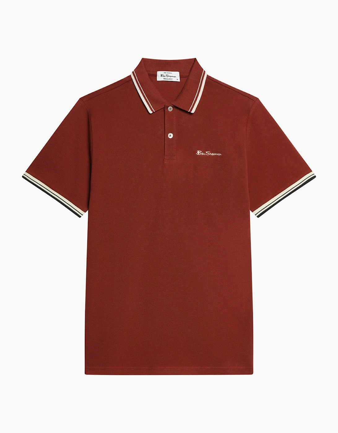 Ben Sherman Mens Signature Pique Short Sleeve Polo Shirt