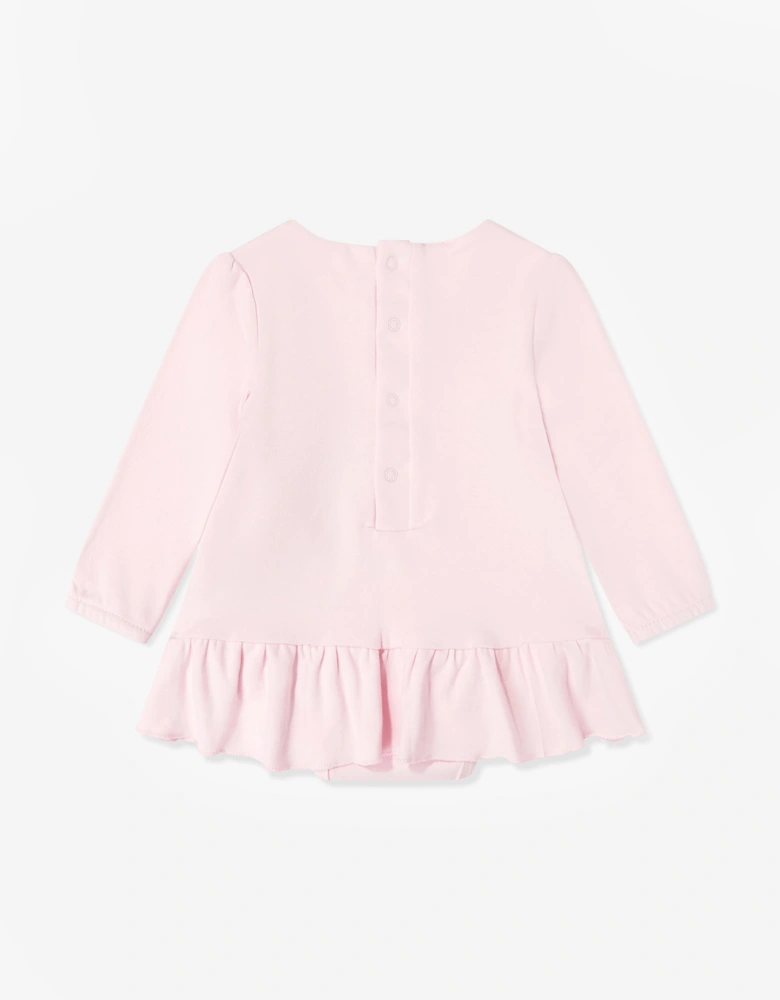 Guess Baby Girls Bag Print Dress in Pink