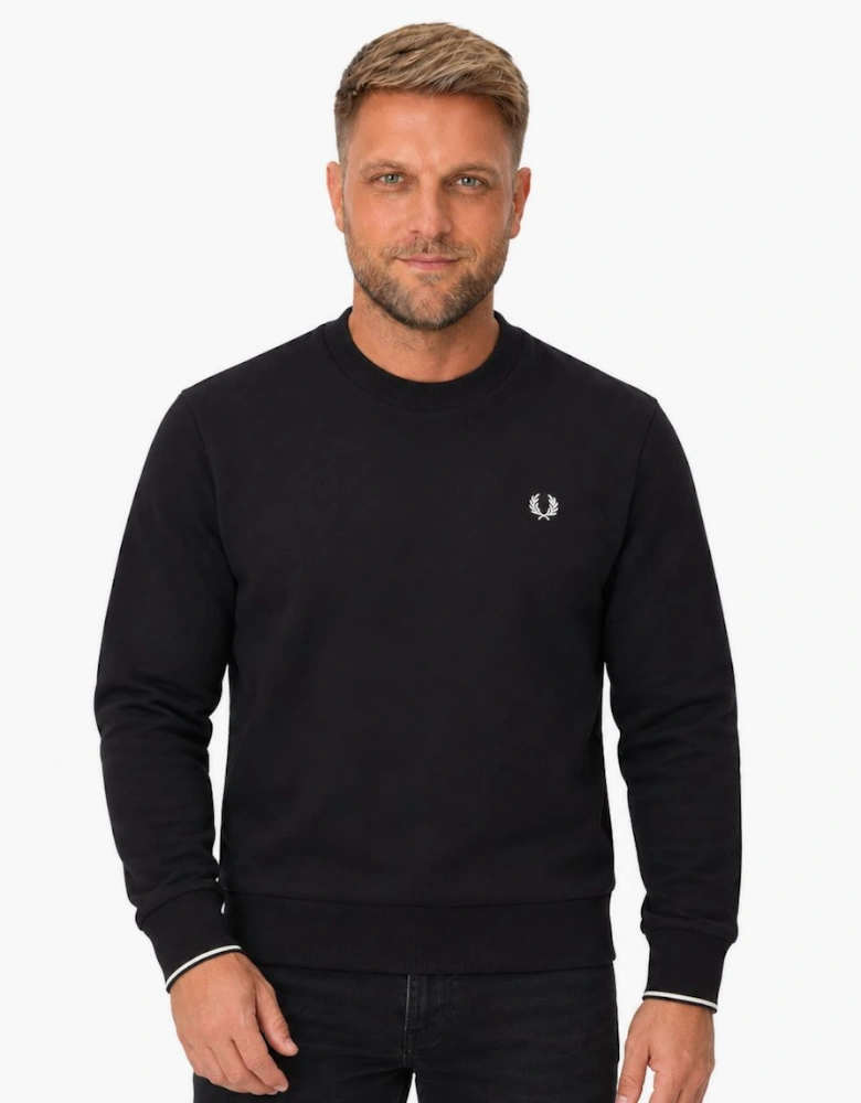 Fred Perry Crew Neck Sweatshirt Black