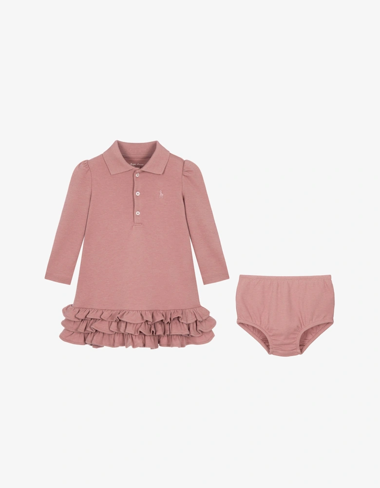 RALPH LAUREN BABY PINK DRESS/PANTS 78846503