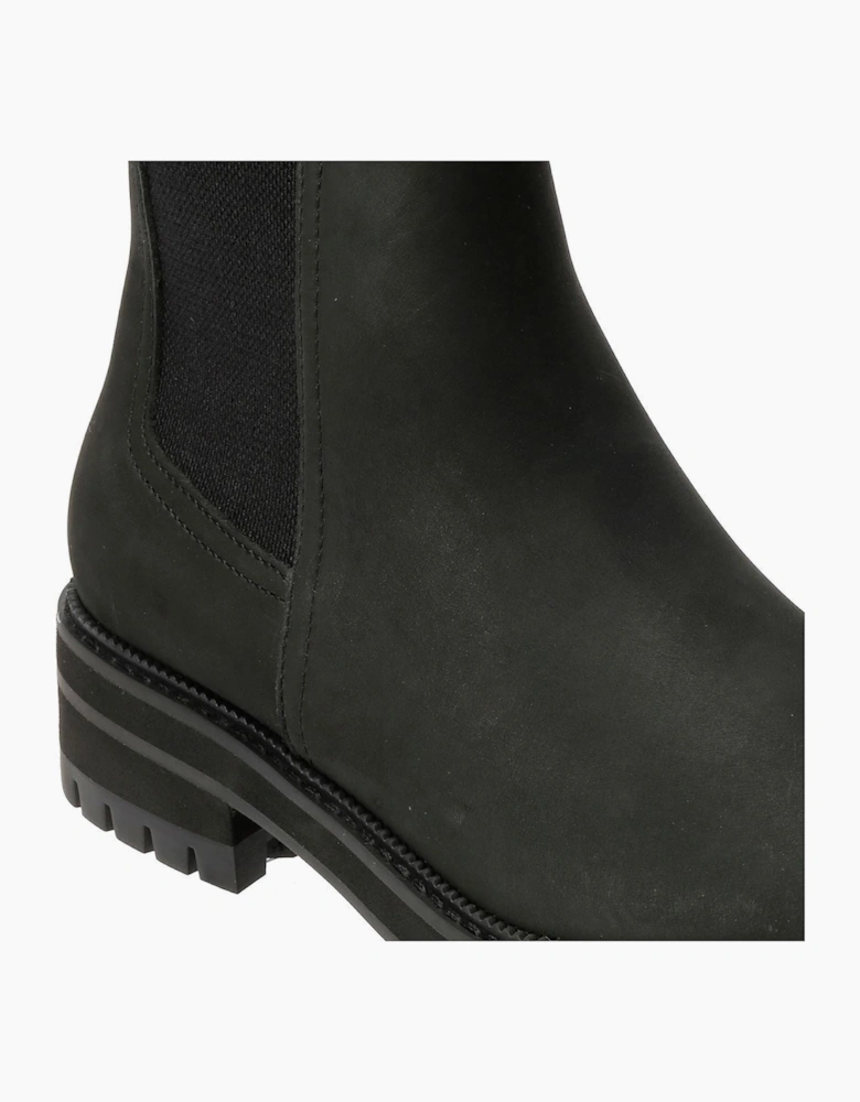 TOMS Bennet Leather Women's Black Boots