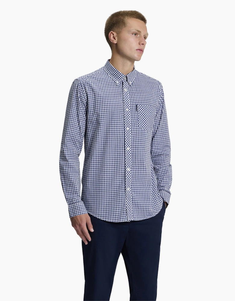 Ben Sherman Mens Signature Gingham Long Sleeve Shirt