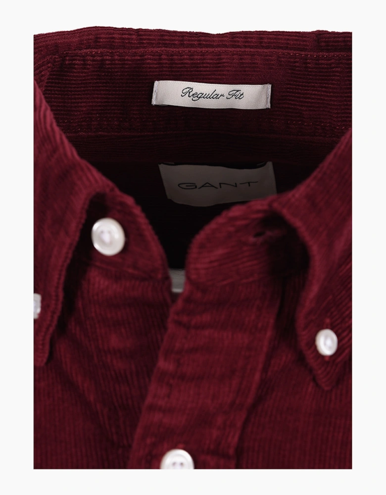 GANT REG CORDUROY SHIRT DEEP GRAPE WINE