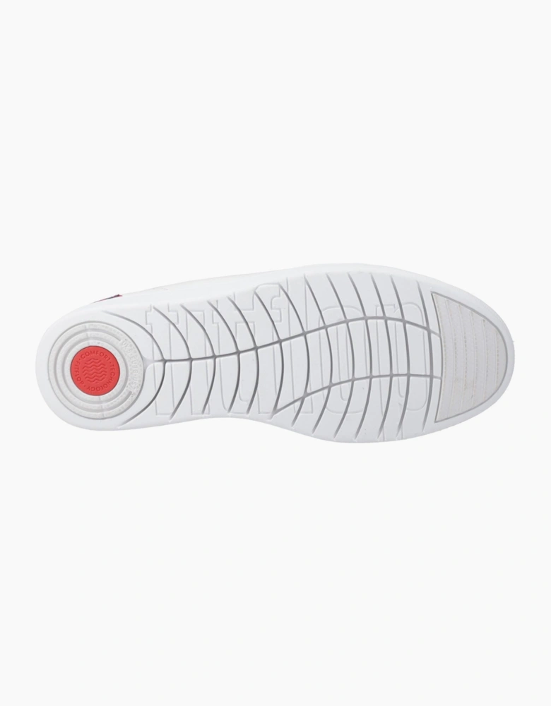 Fitflop Rally Snakeprint-Backtab Leather Women's Urban White/Wild Raspberry Trainers