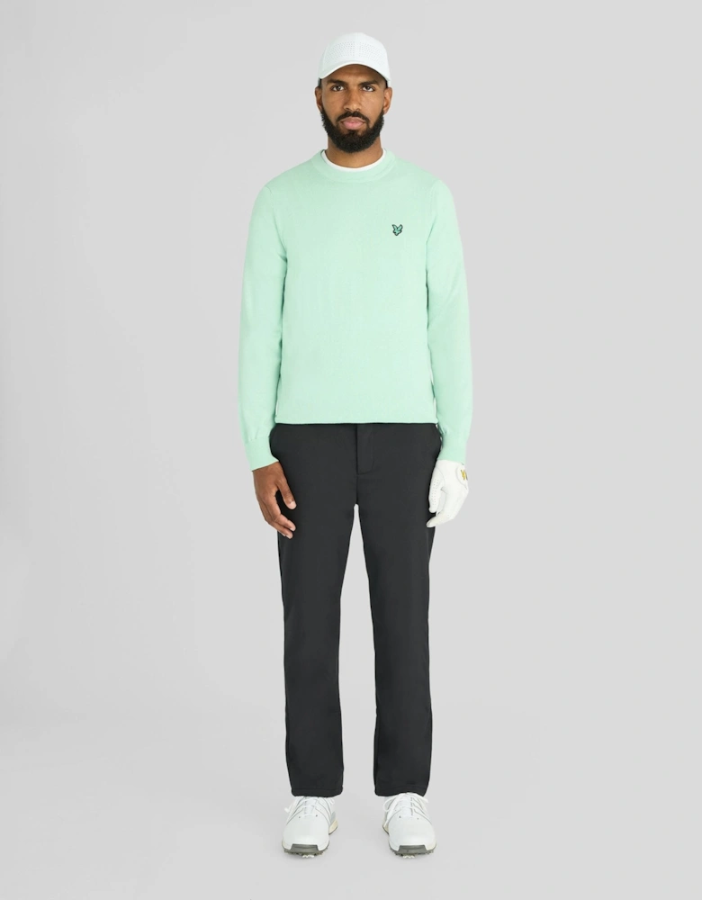 Green Eagle Cotton Blend Crew Neck Sweatshirt
