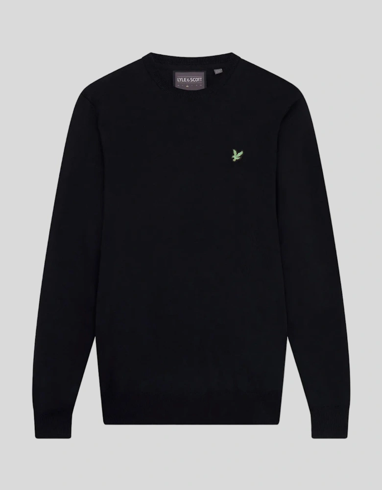 Green Eagle Cotton Blend Crew Neck Sweatshirt