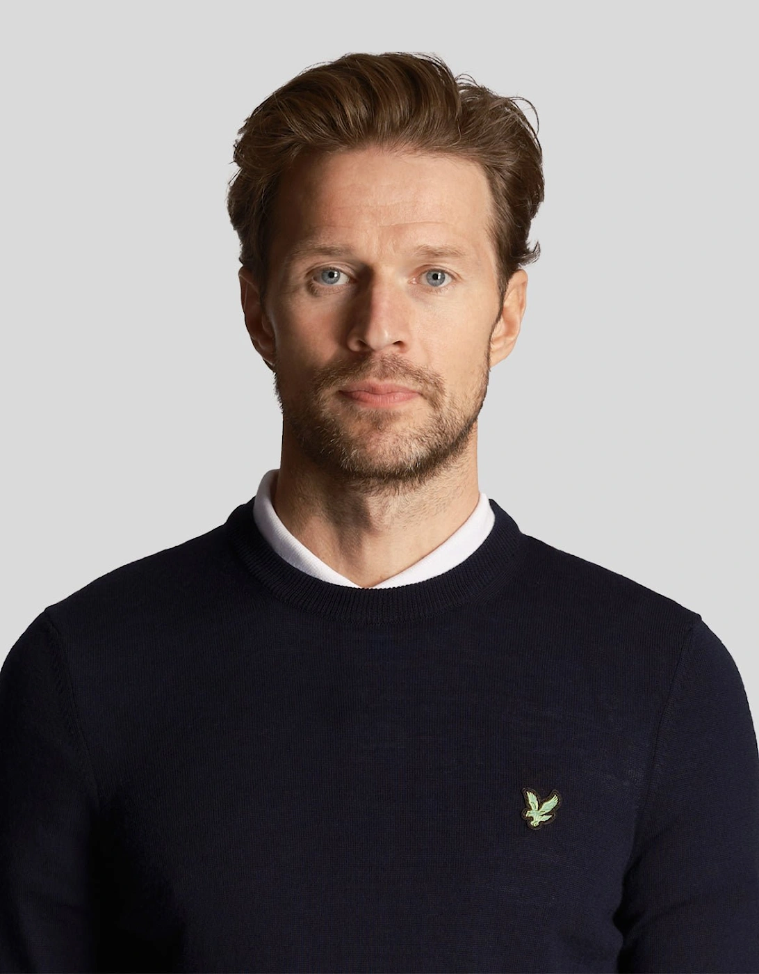 Green Eagle Cotton Blend Crew Neck Sweatshirt
