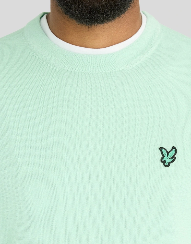 Green Eagle Cotton Blend Crew Neck Sweatshirt