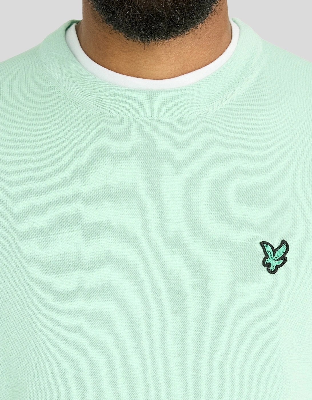 Green Eagle Cotton Blend Crew Neck Sweatshirt