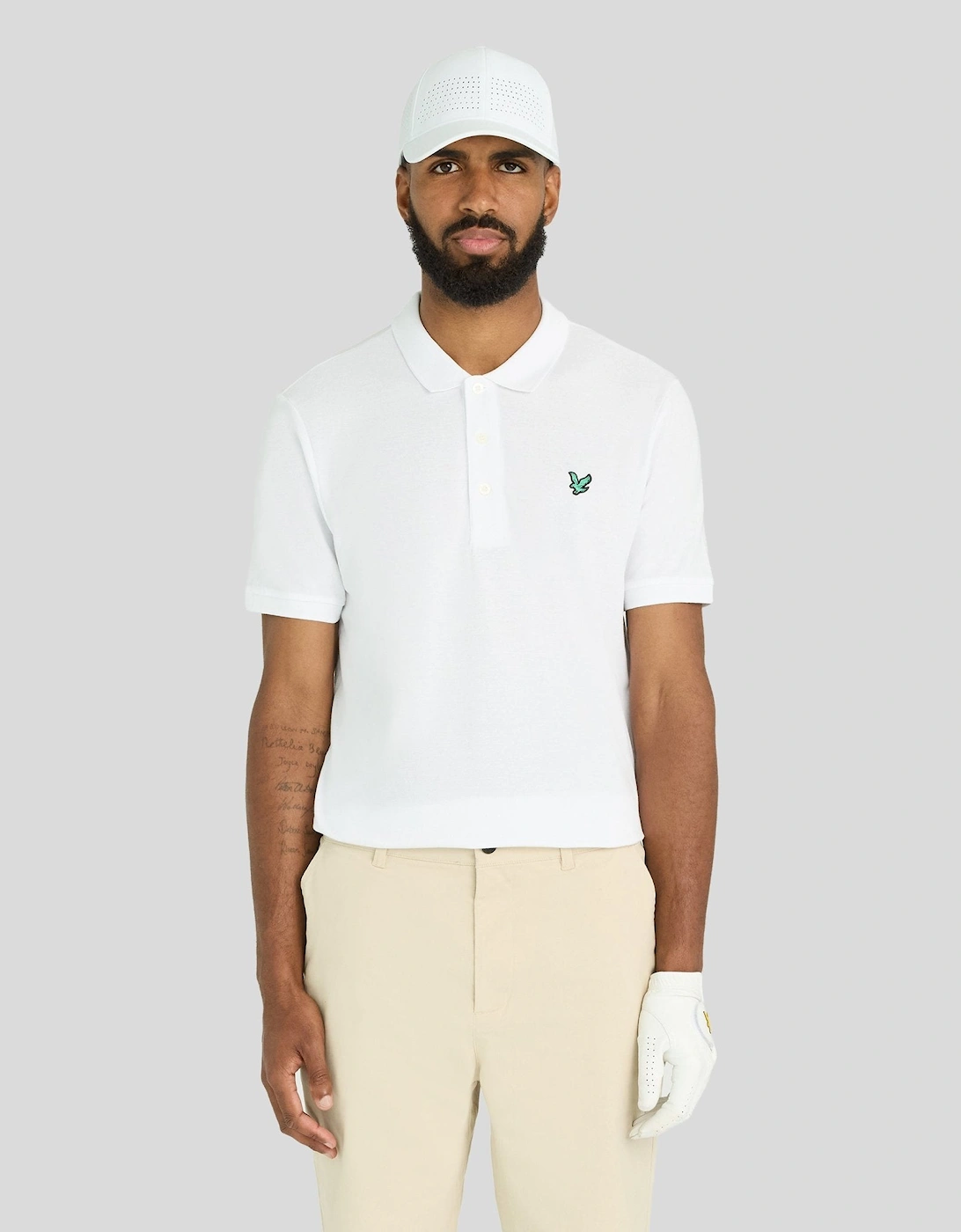 Lyle & Scott Lyle And Scott Men's Green Eagle Cotton Polo Shirt