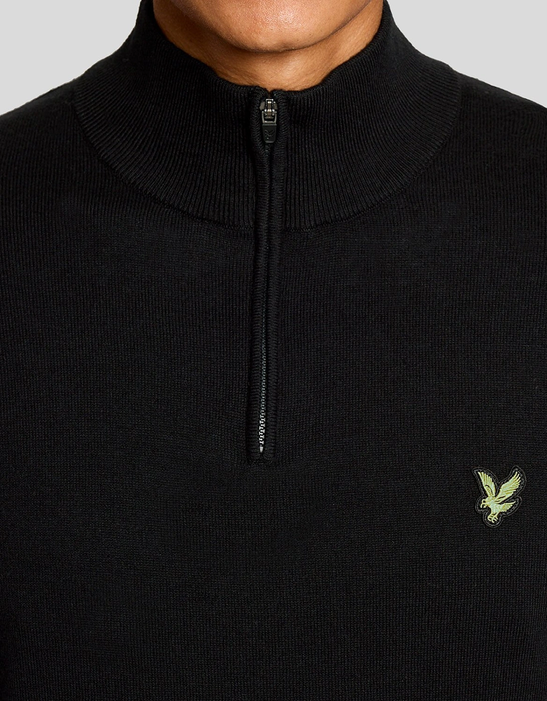 Green Eagle Cotton Blend 1/4 Zip Jumper