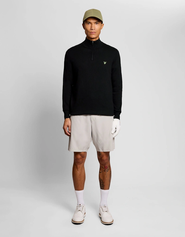 Green Eagle Cotton Blend 1/4 Zip Jumper
