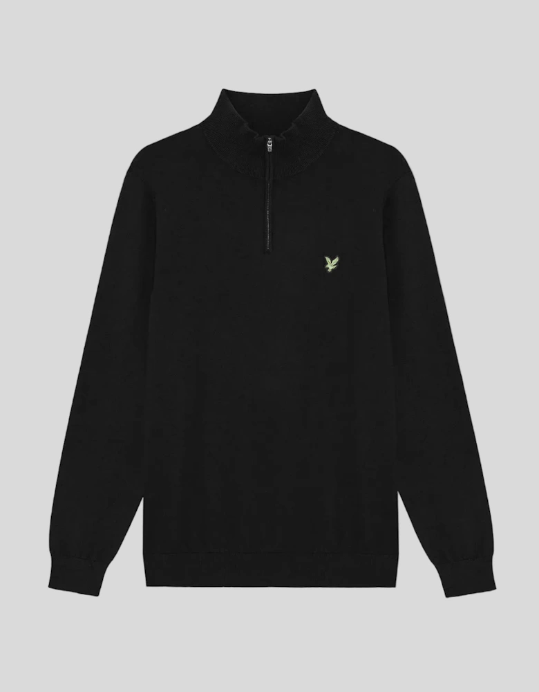 Green Eagle Cotton Blend 1/4 Zip Jumper