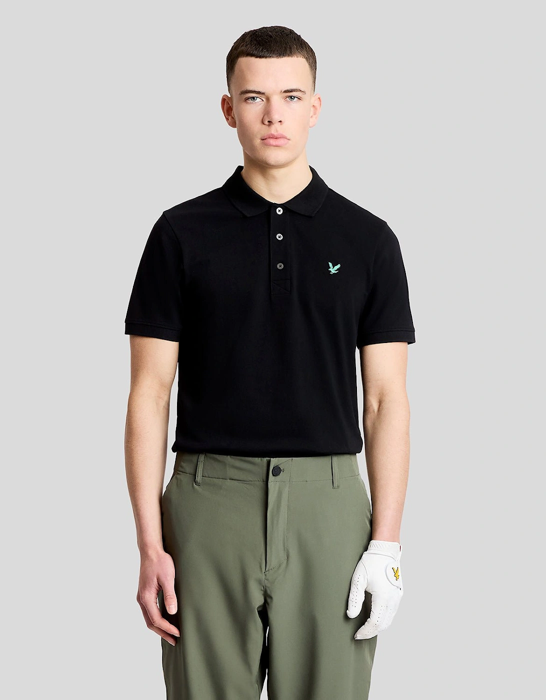 Lyle & Scott Lyle And Scott Men's Green Eagle Cotton Polo Shirt
