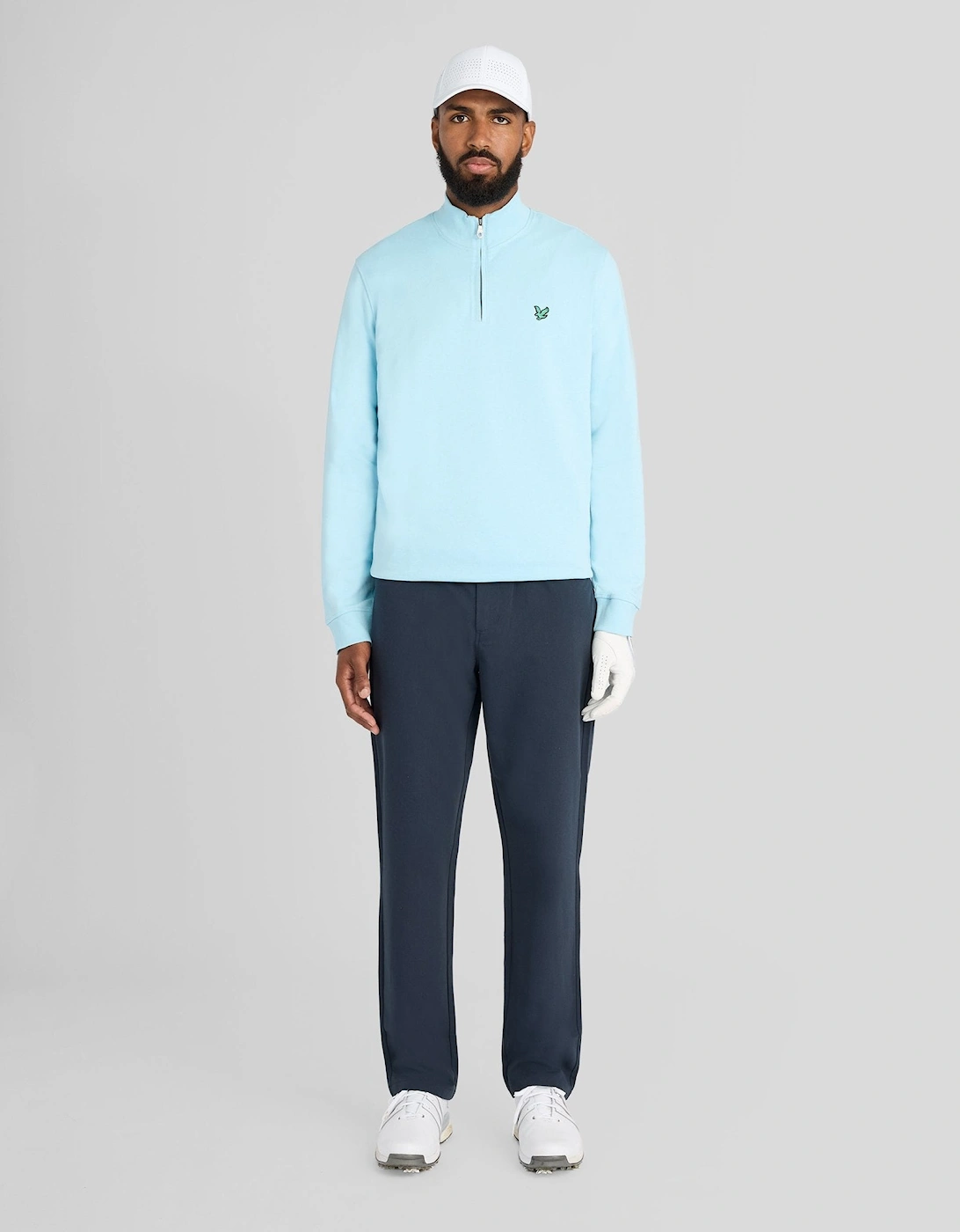 Green Eagle Cotton 1/4 Zip Midlayer