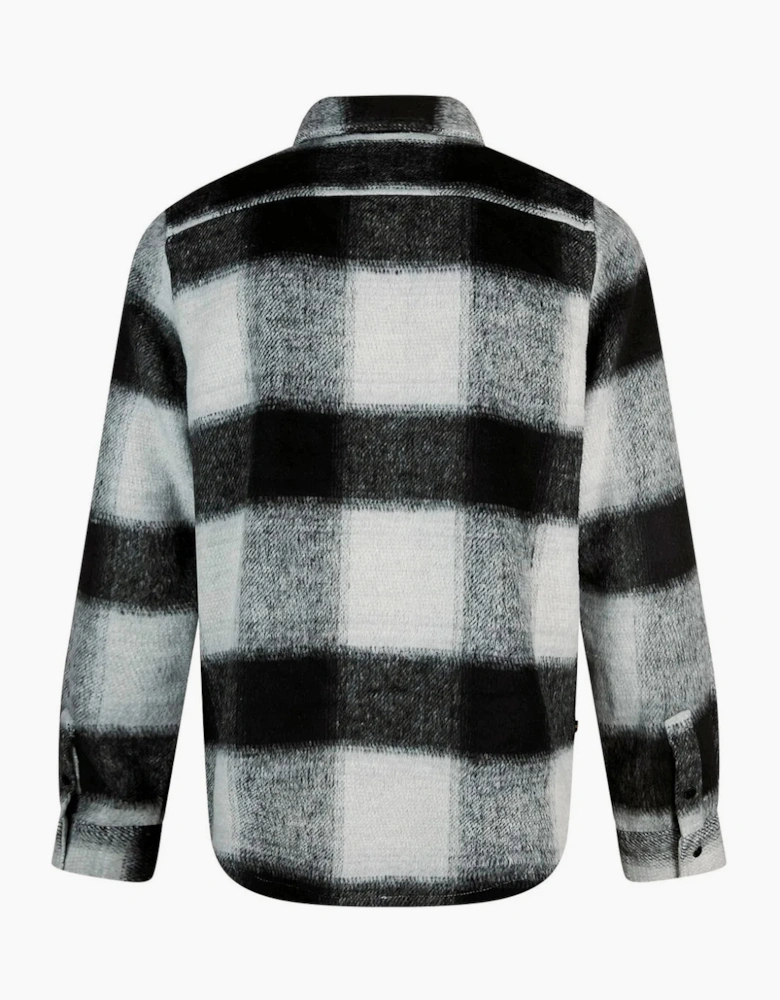 Luke 1977 Ettrick Soft Overshirt - Charcoal Grey Check