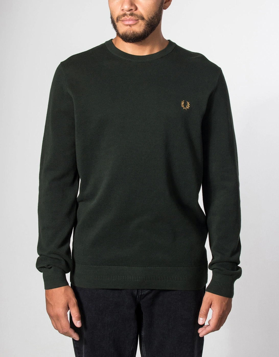 Regular Fit Piqué Stitch Jumper