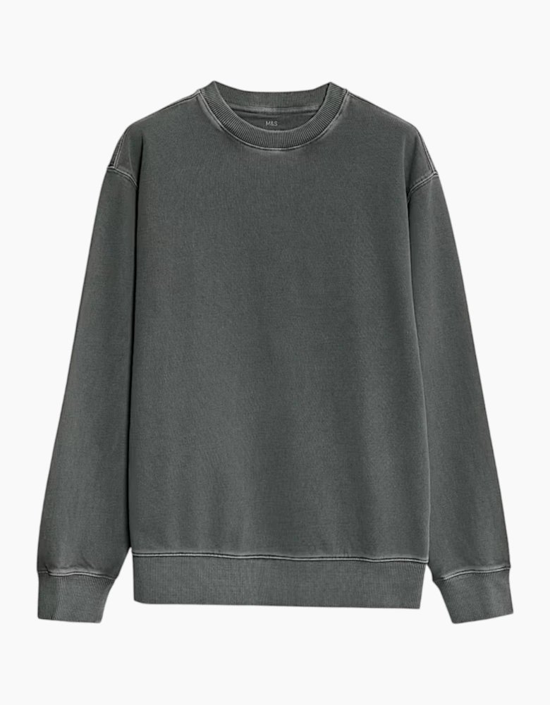 EX M&S Mens Sweatshirt Cotton Pullover Jumper