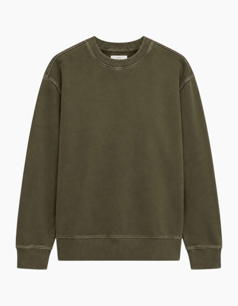 EX M&S Mens Sweatshirt Cotton Pullover Jumper
