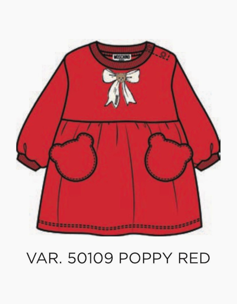 MOSCHINO BABY/TODDLER GIRLS RED DRESS MAV0CU
