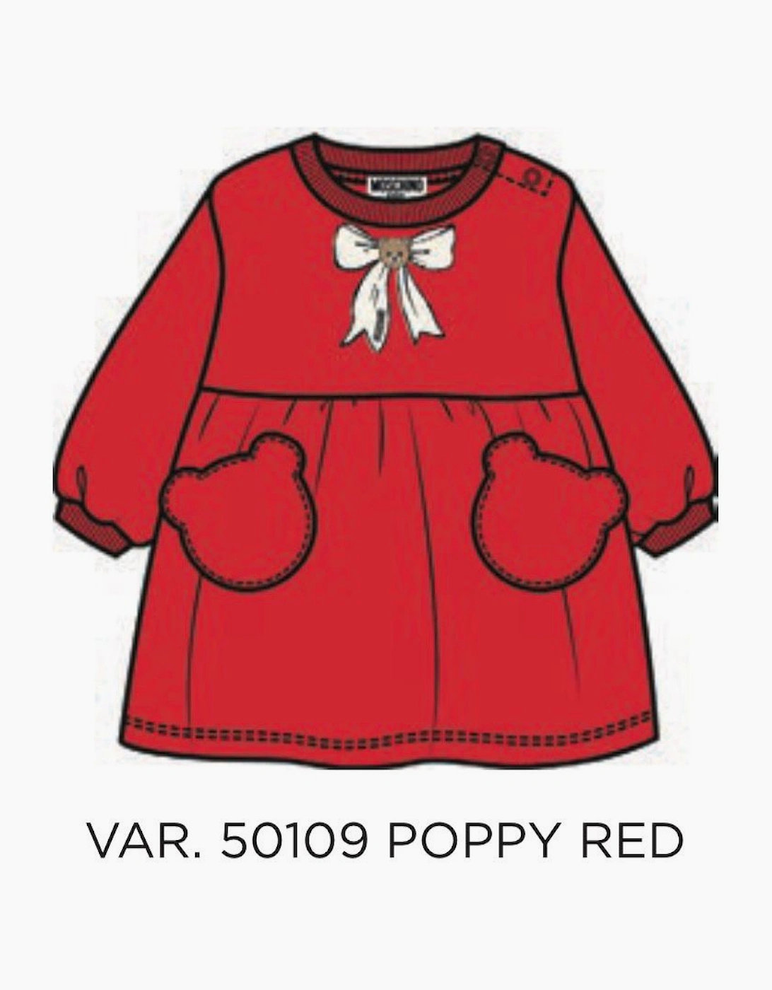 MOSCHINO BABY/TODDLER GIRLS RED DRESS MAV0CU
