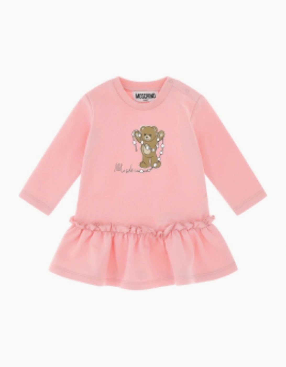 MOSCHINO BABY/TODDLER PINK DRESS MDV0DS