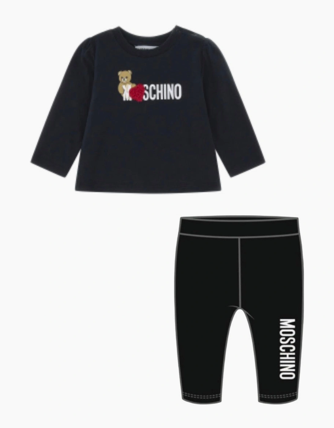 MOSCHINO BABY/TODDLER LEGGINGS SET MAO00V /MDP03P