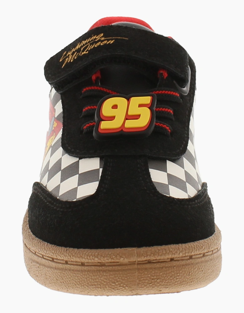 Cars Younger Boys Trainers Thanatus Touch Fastening red black white UK Size