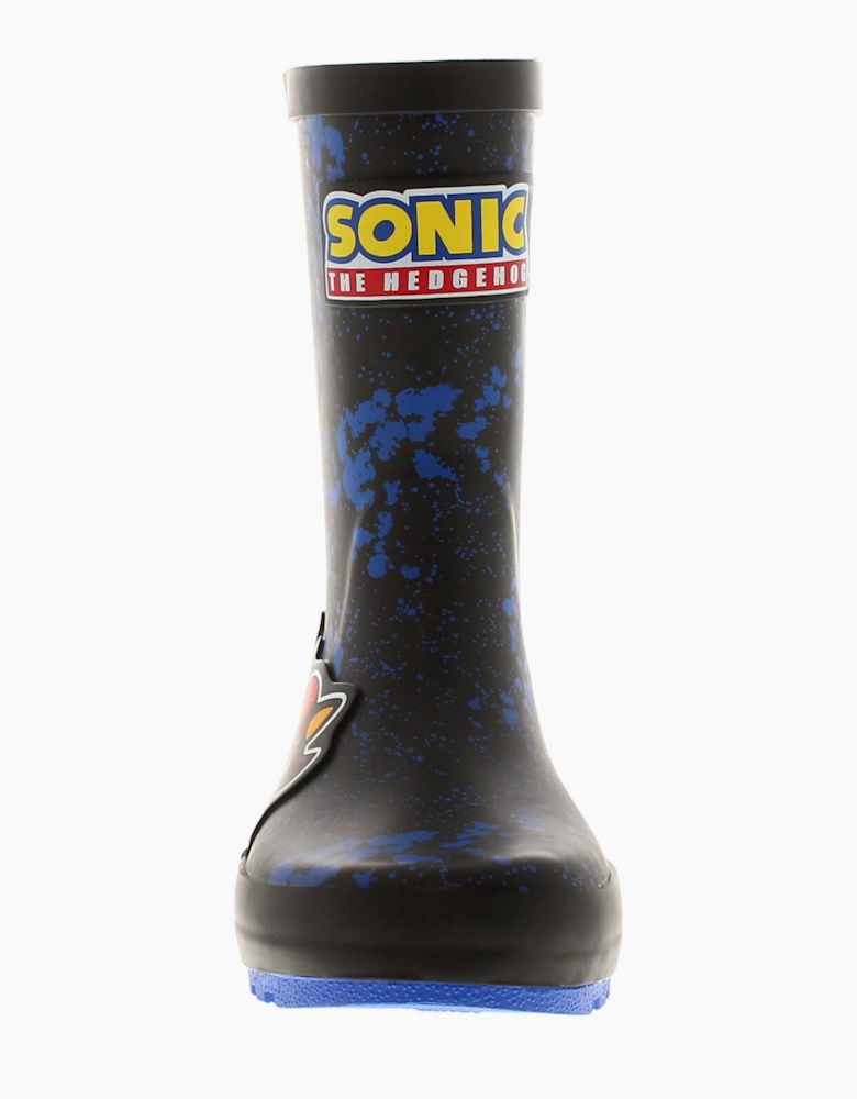 Sonic Younger Childrens Wellies Sonic Welly black UK Size