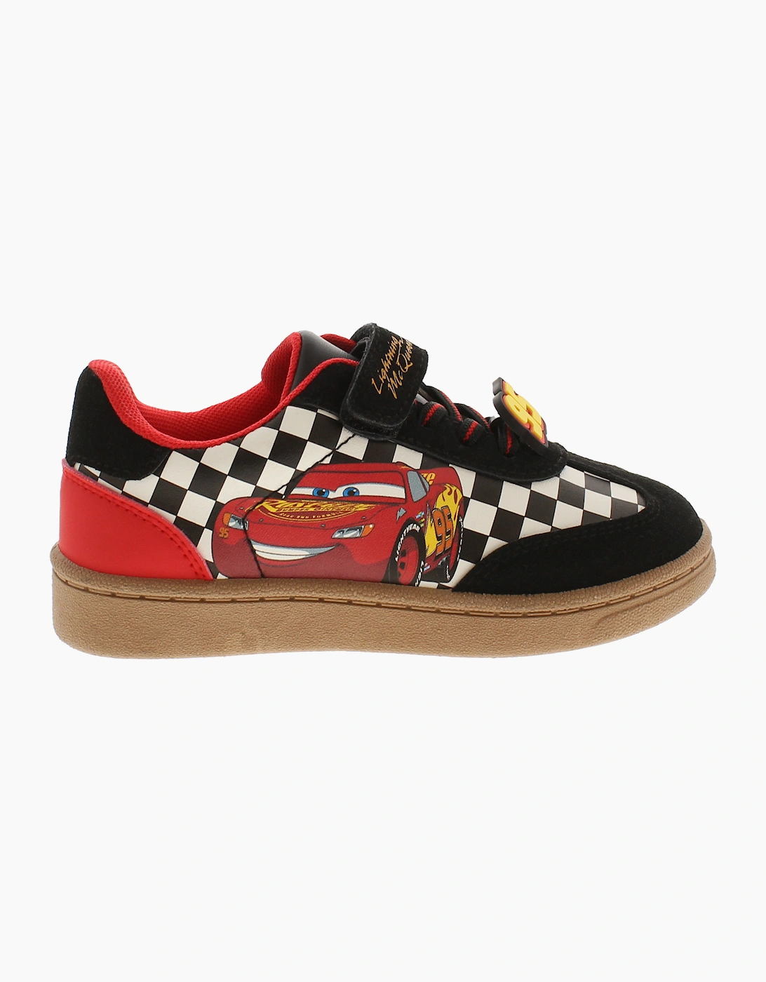 Cars Younger Boys Trainers Thanatus Touch Fastening red black white UK Size
