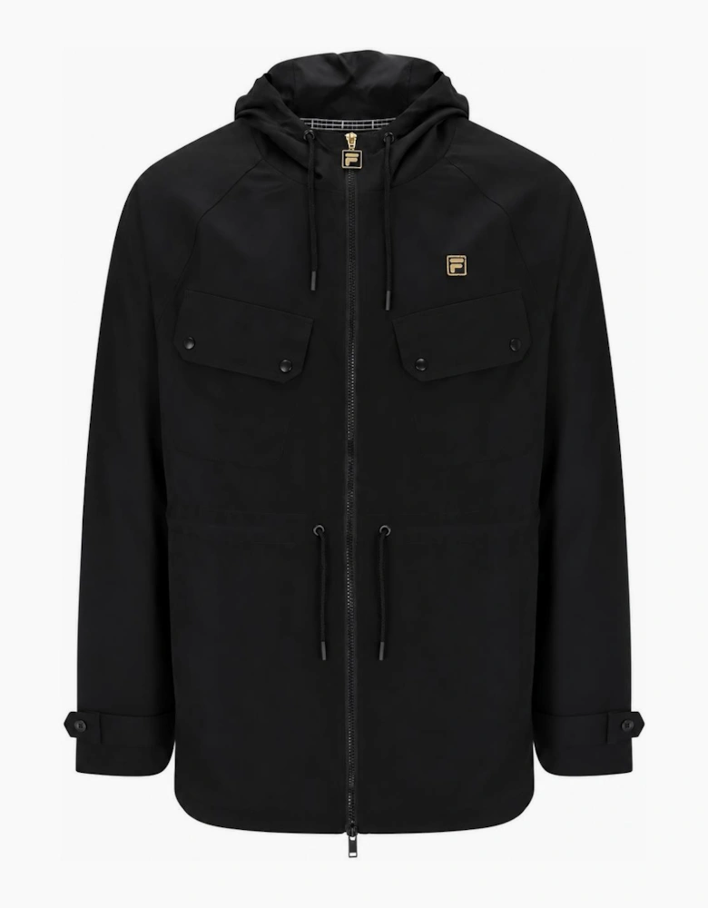 Fila Gold Fabroni Hooded Parka Black