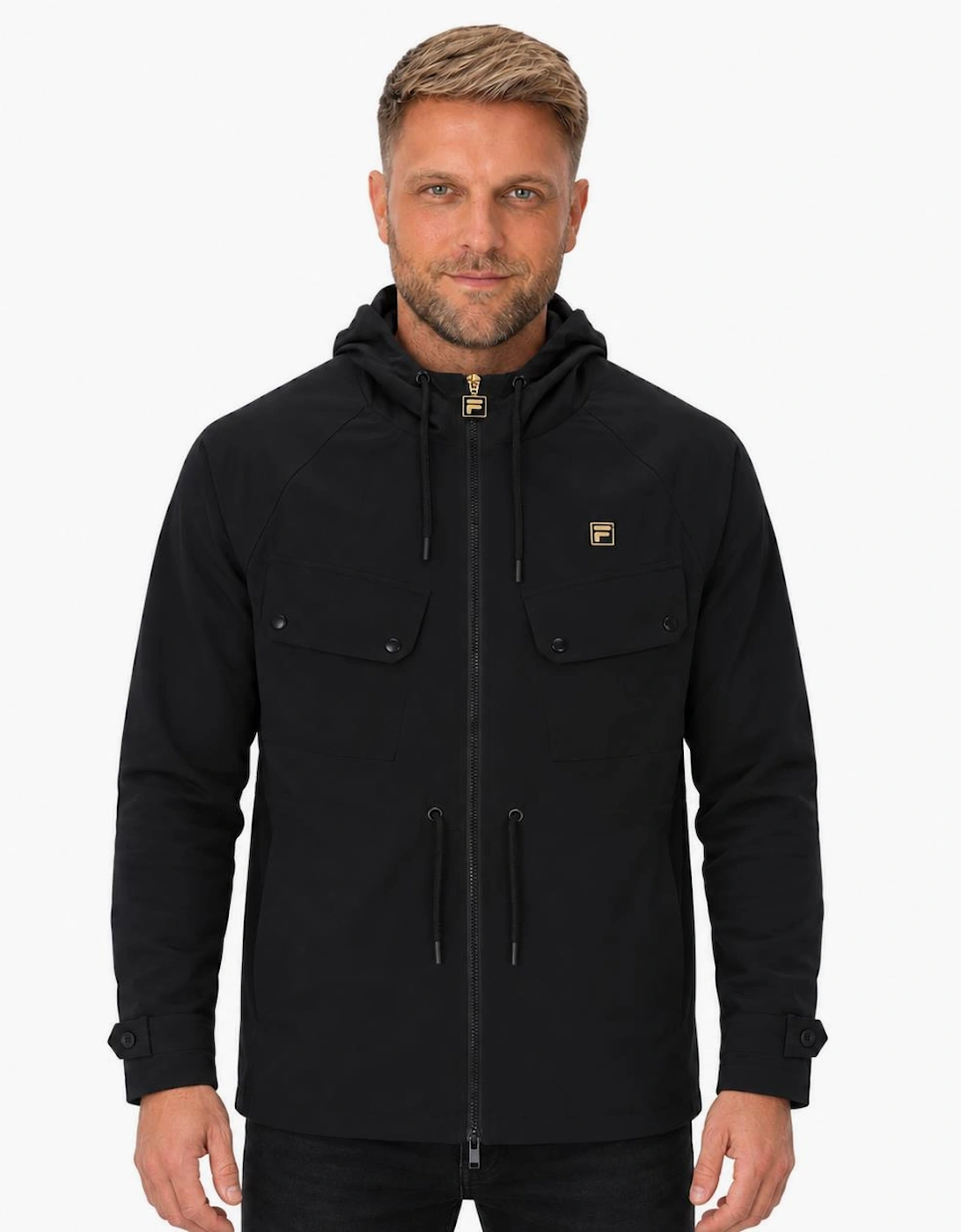 Fila Gold Fabroni Hooded Parka Black