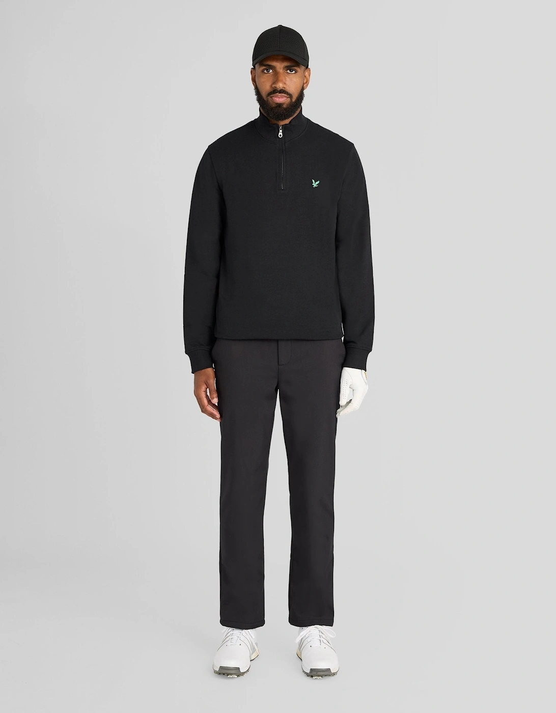 Green Eagle Cotton 1/4 Zip Midlayer