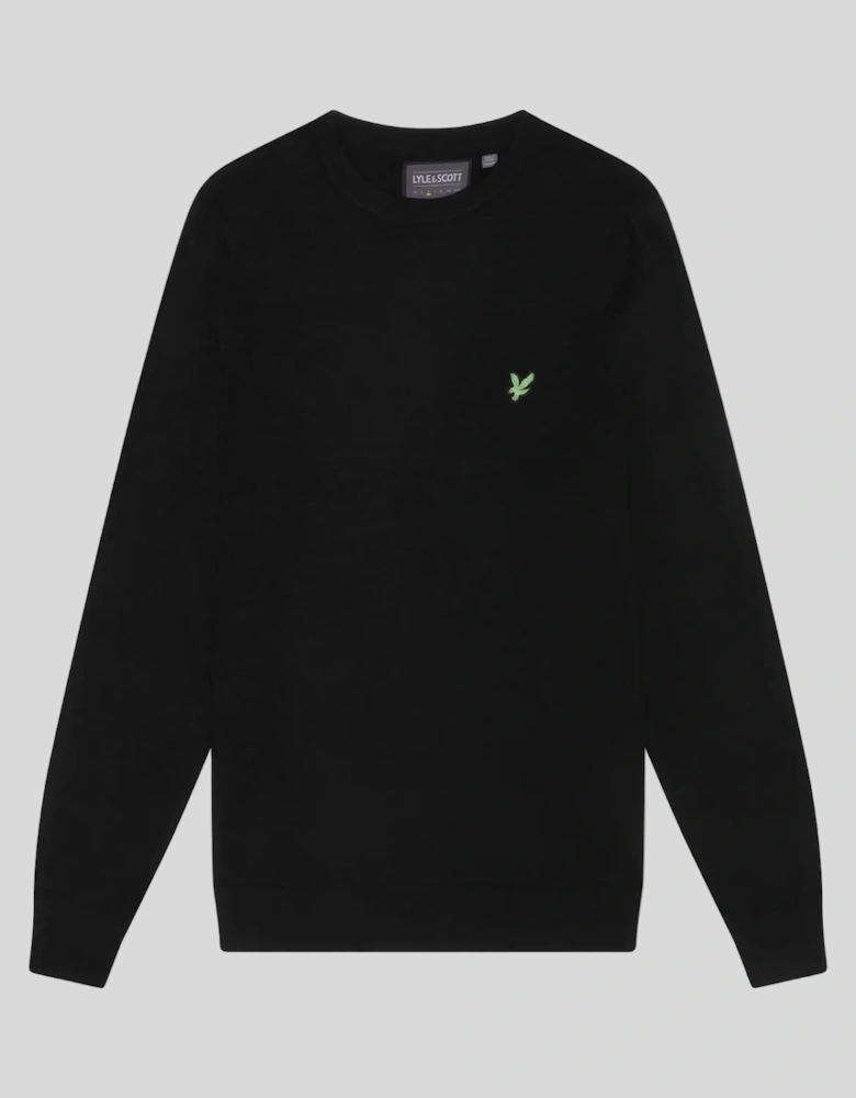 Green Eagle Cotton Blend Crew Neck Sweatshirt