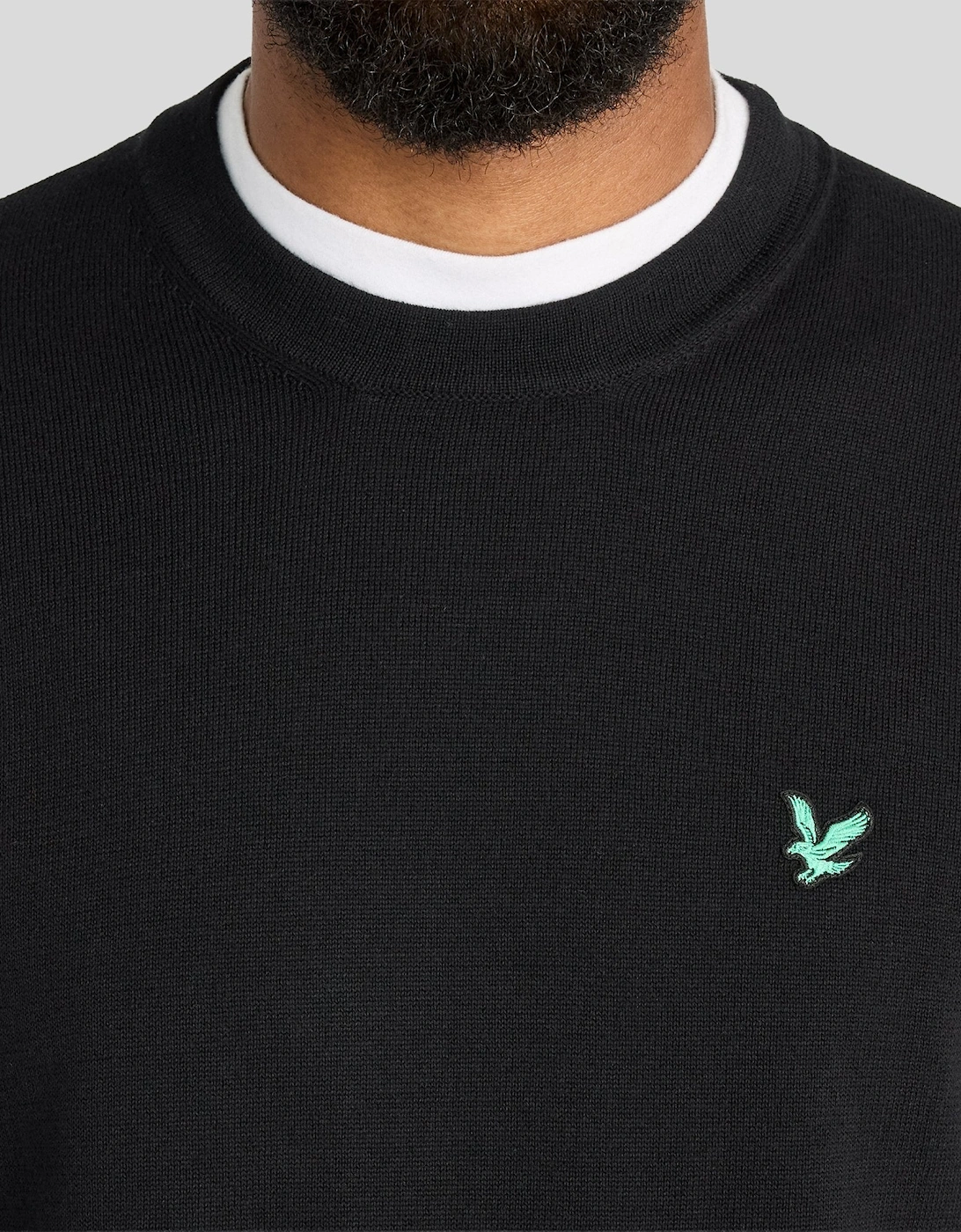 Green Eagle Cotton Blend Crew Neck Sweatshirt