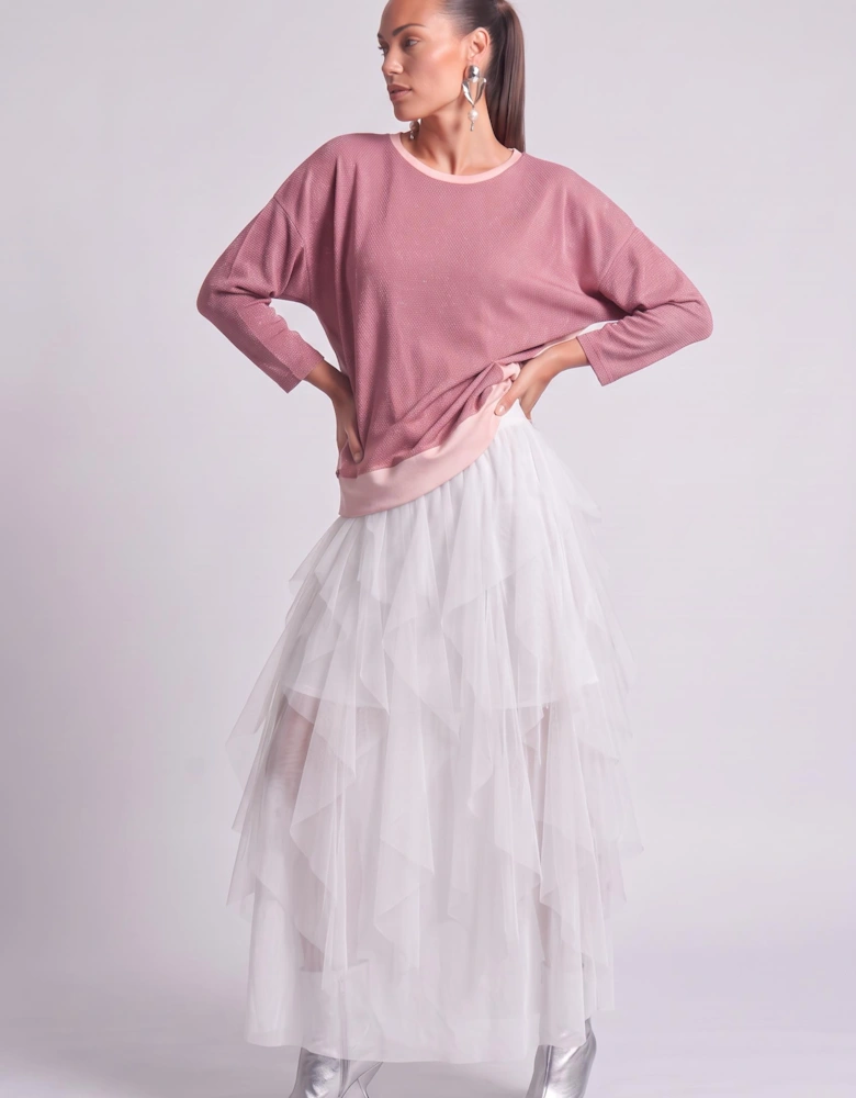 Shimmer Blouse Pink