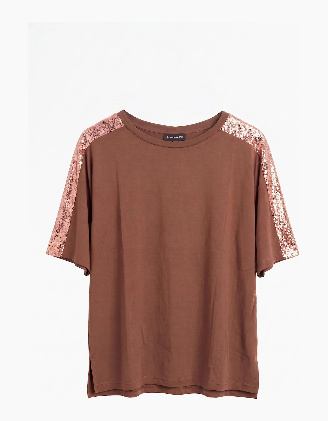 Paillettes Blouse Bronze