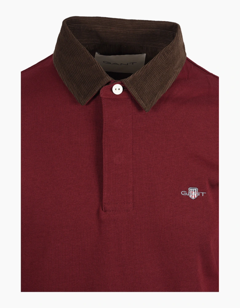GANT CORD COLLAR RUGGER DEEP GRAPE WINE