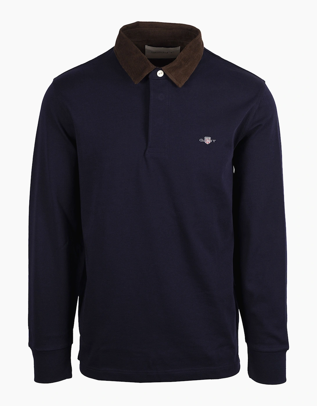 Gant Men's Navy Corduroy Collar Rugger (L) Evening Blue - Image 5