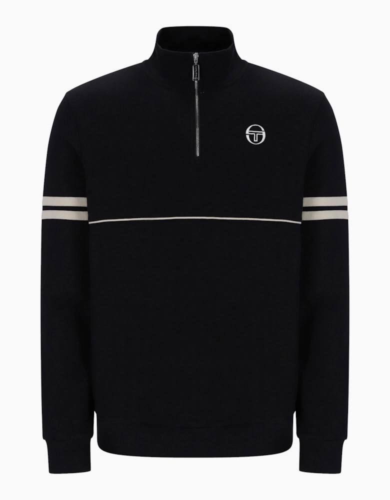 SERGIO TACCHINI ORION HALF ZIP BLACK/PEYOTE