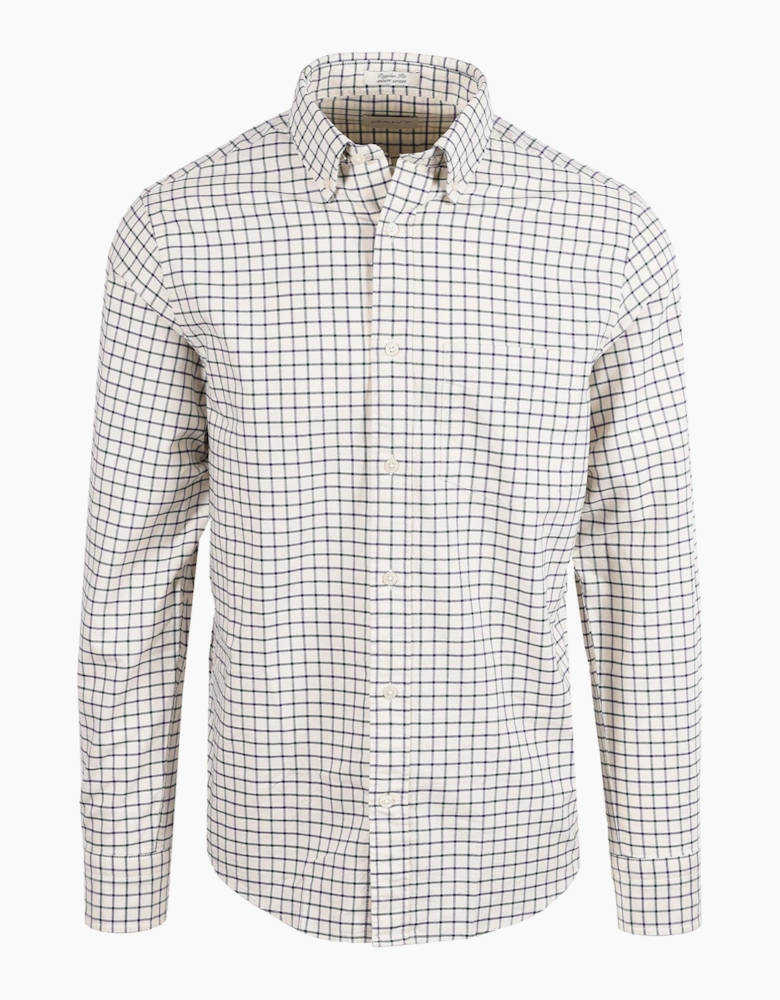 GANT REG ARCHIVE OXFORD CHECK SHIRT CREAM