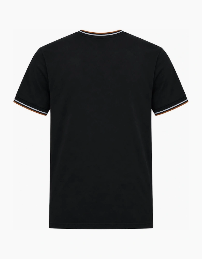 Fred Perry Twin Tipped T-Shirt Night Green/Dusky Blue/Dark Caramel