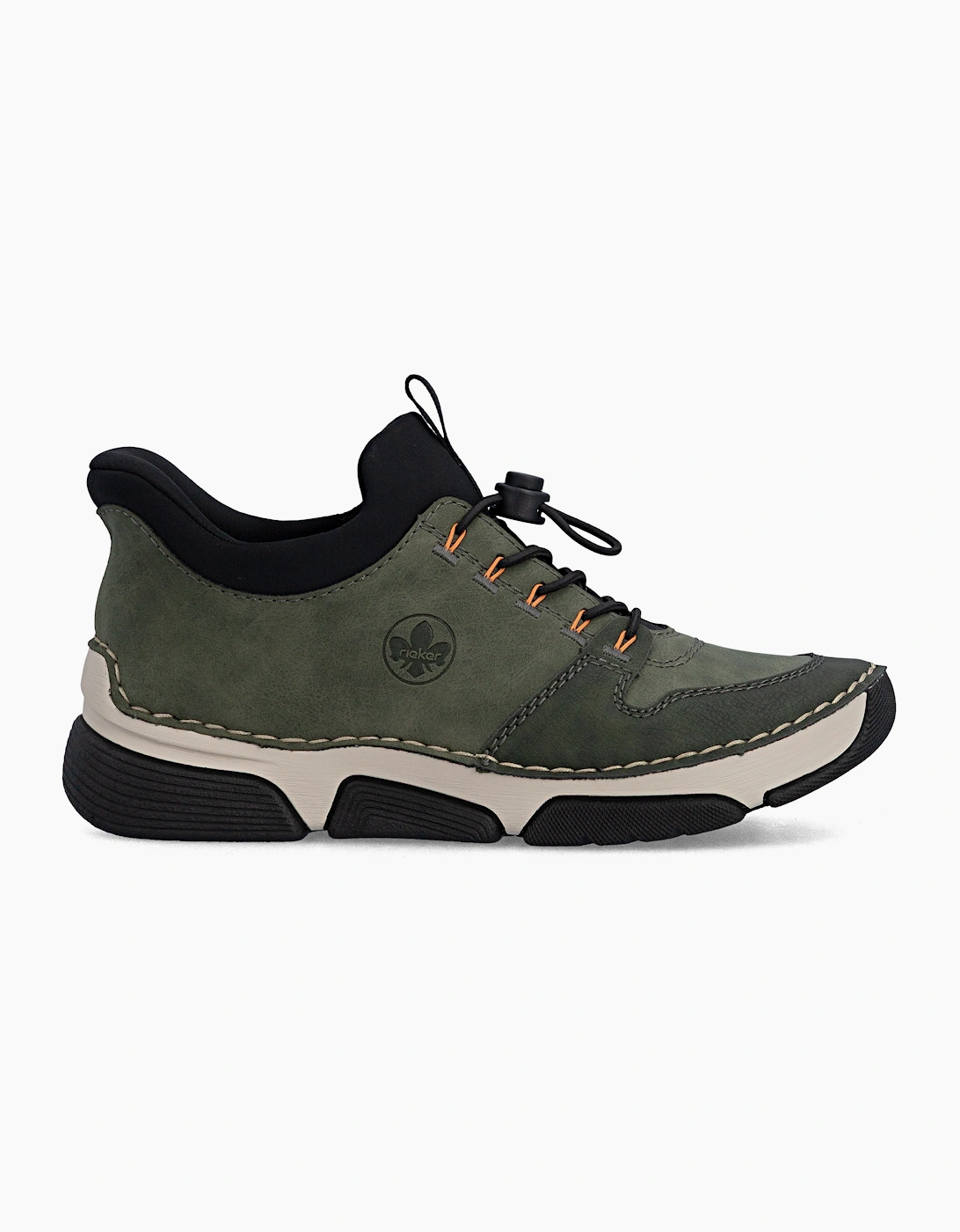 Rieker 45963 Womens Slip-On Trainers Forest/Moss/Black