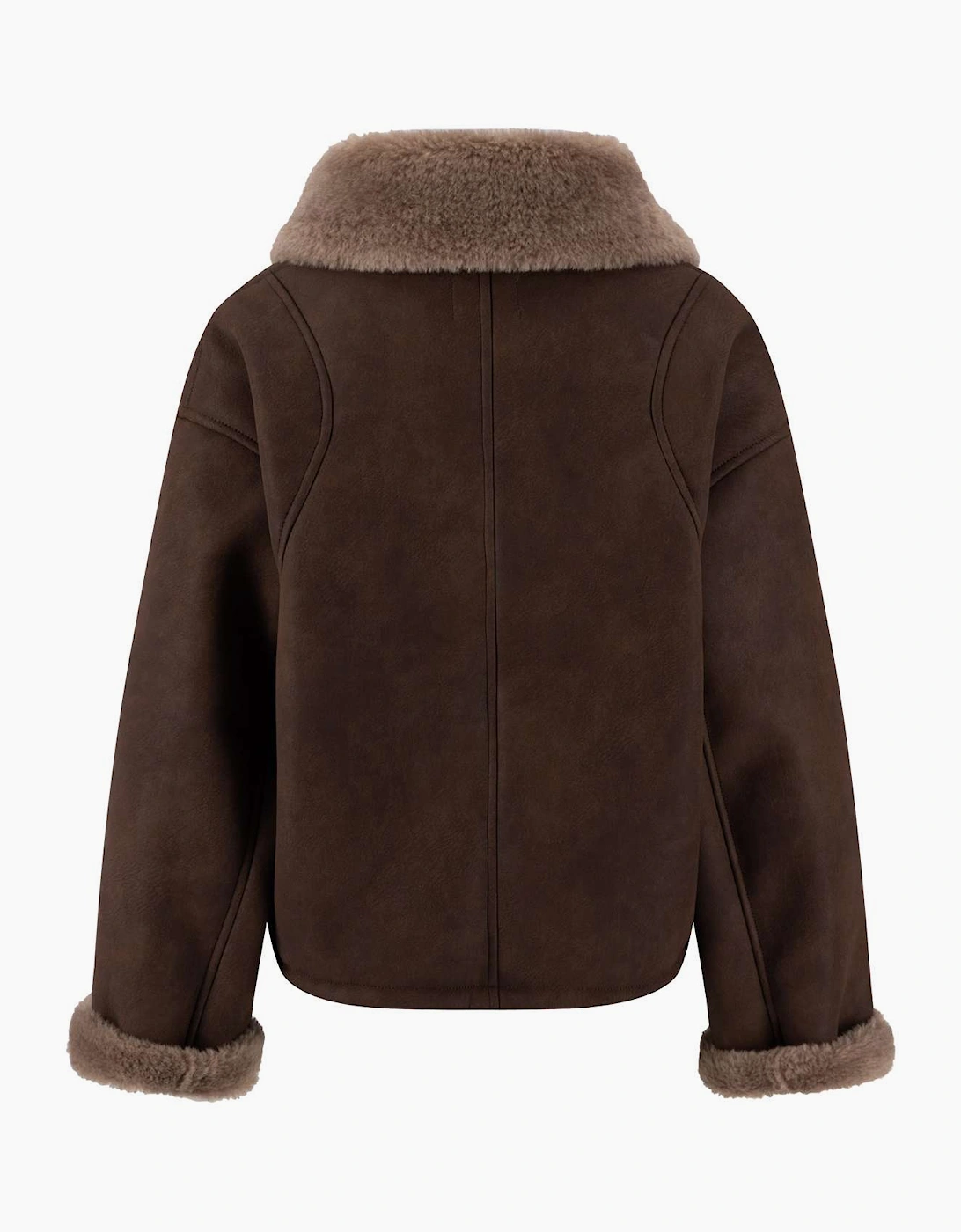 Faux leather Aviator jacket