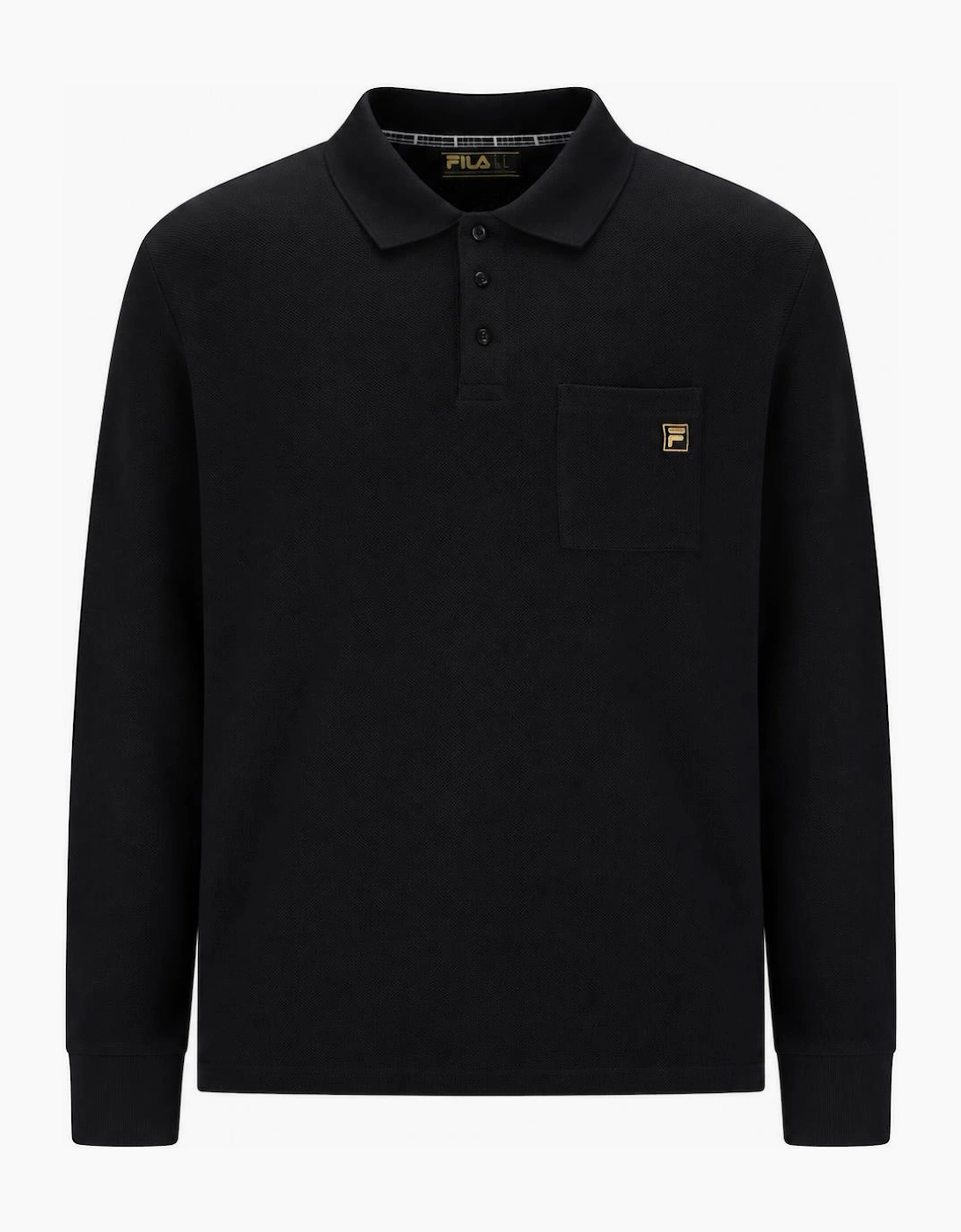 Fila Gold Dino Pocket Polo Shirt Black