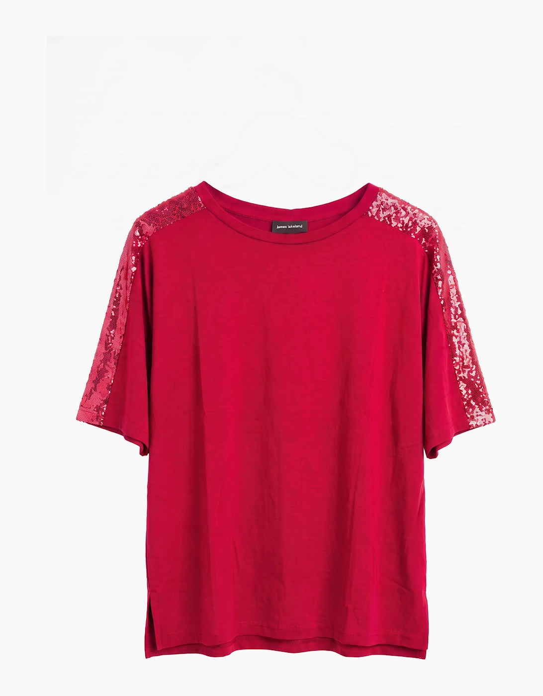 Paillettes Blouse Red