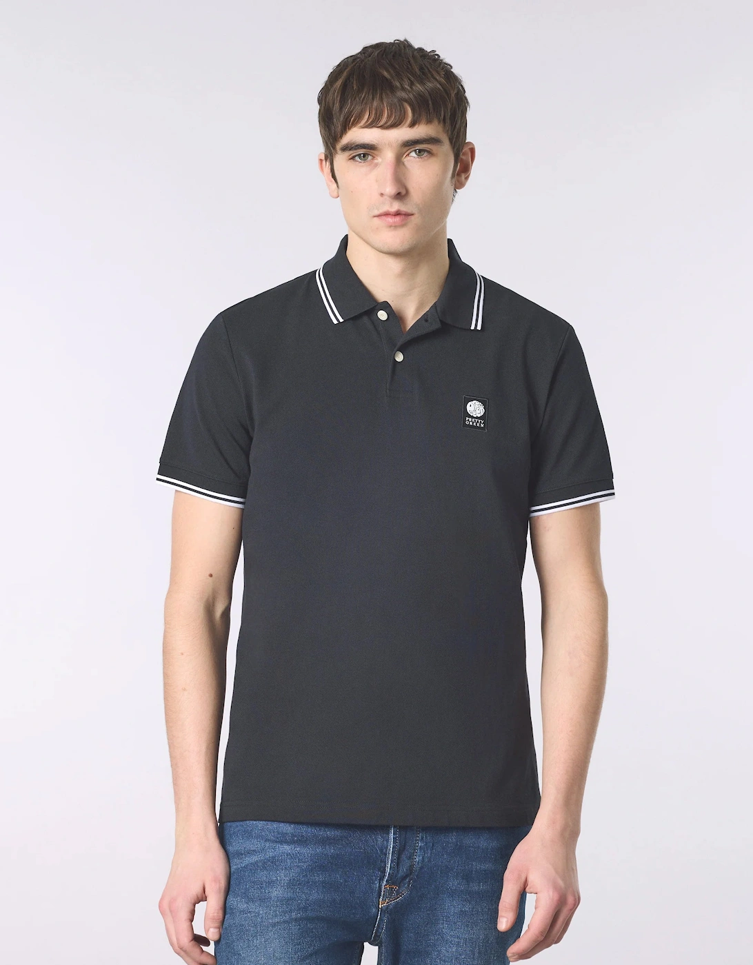 Pretty Green Rayner SS Polo BLACK
