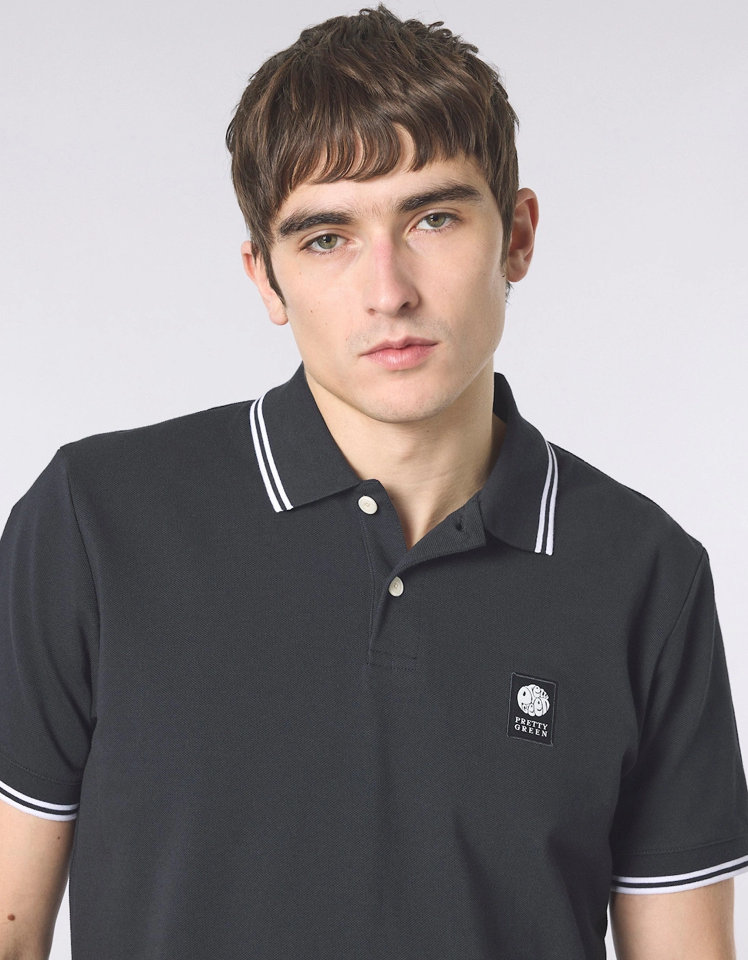 Pretty Green Rayner SS Polo BLACK