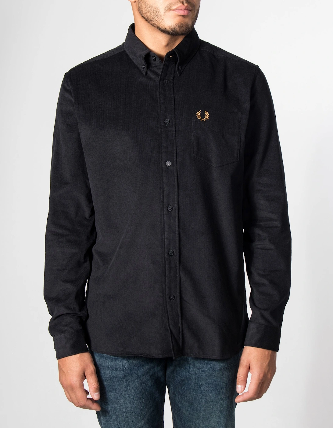 Regular Fit Needle Cord Shirt
