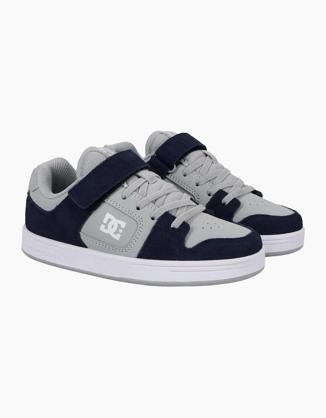 DC Shoes Kids Manteca 4 V Skateboarding Trainers Hook and Loop Skate Shoes